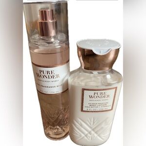 Bath & Body Works Pure Wonder Body Lotion & Fragrance Set. New with tags.